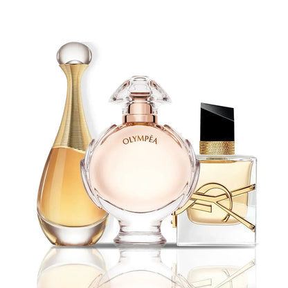 3 Parfüm Készlet | J'Adore Dior + Olympea + Yves Saint Laurent Libre